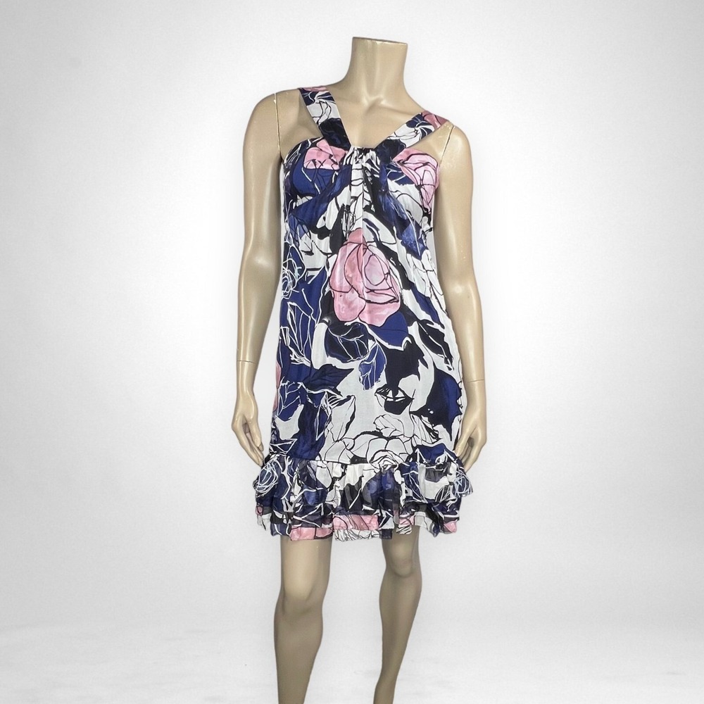 DIANE VON FURSTENBERG 2 Pilar‎ Wildrose Sleeveless Silk Dress
